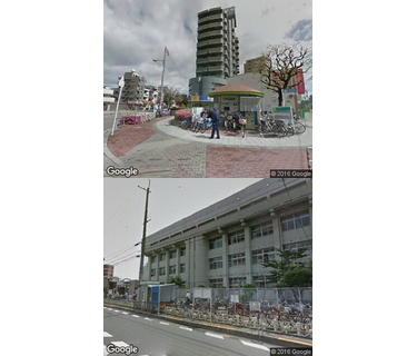 野江内代駅自転車駐車場の写真