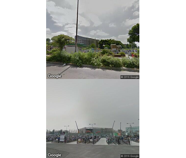 鶴見緑地駅自転車駐車場の写真