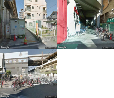 西九条駅自転車駐車場の写真
