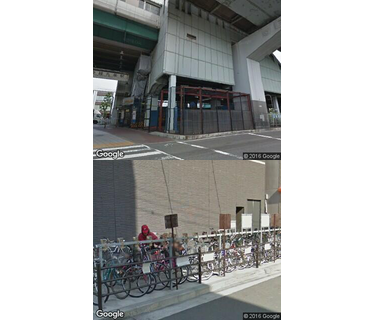 九条駅自転車駐車場の写真