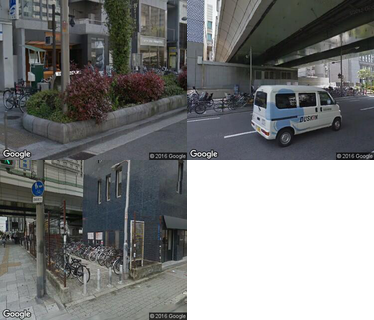 四ツ橋駅自転車駐車場の写真