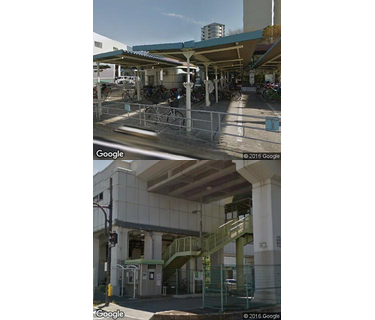 朝潮橋駅自転車駐車場の写真