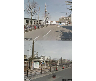 東淀川駅自転車駐車場の写真