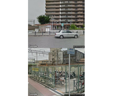 加島駅自転車駐車場の写真