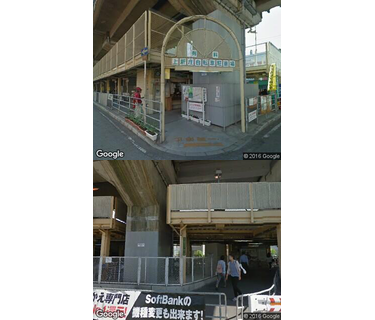 上新庄駅自転車駐車場の写真