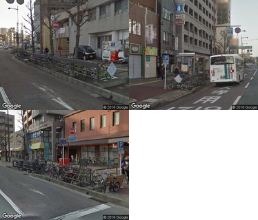 唐人町駅路上自転車駐車場の写真