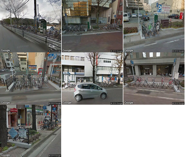 赤坂駅路上自転車駐車場の写真