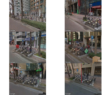 天神路上駐輪場(舞鶴一丁目交差点付近)の写真
